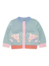 Stella Mccartney Bird-appliqué Cardigan In Green