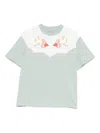 Stella Mccartney Bird-appliqué T-shirt In Green