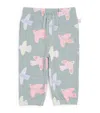 Stella Mccartney Bird Print Jersey Sweatpants In Gray