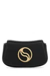 Stella Mccartney Black Small S-wave Bag In Black