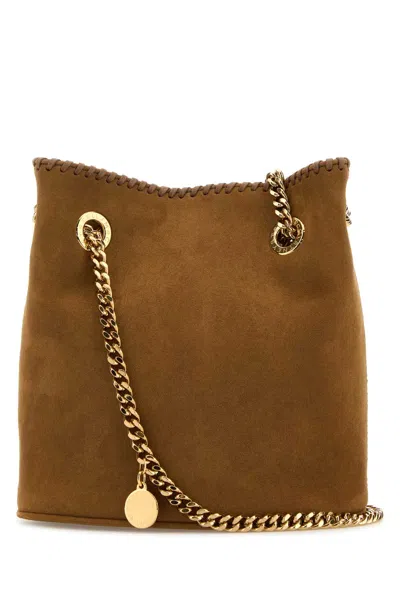 Stella Mccartney Biscuit Alter Suede Bucket Bag In Brandy