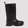 STELLA MCCARTNEY BLACK ALTER-LEATHER TRACE TUBO BOOTS