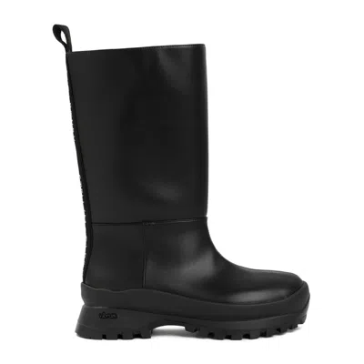 Stella Mccartney Black Alter-leather Trace Tubo Boots