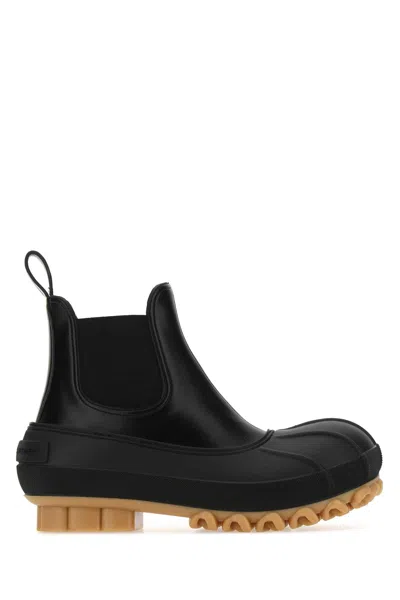 STELLA MCCARTNEY BLACK ALTER MAT AND RUBBER DUCK CITY ANKLE BOOTS