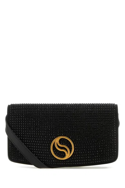 STELLA MCCARTNEY BLACK ALTER MAT MINI S-WAVE WALLET
