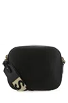 Stella Mccartney Black Alter Mat Mini Stella Logo Crossbody Bag
