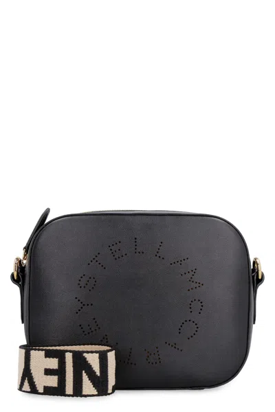 Stella Mccartney Black Alter Mat Mini Stella Logo Crossbody Bag