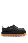 Stella Mccartney 'sneak-elyse' Black Mules With Open Rear In Black