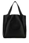 STELLA MCCARTNEY BLACK ALTER MAT STELLA LOGO SHOPPING BAG