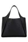 STELLA MCCARTNEY BLACK ALTER MAT STELLA LOGO SHOULDER BAG