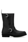 Stella Mccartney Black Trace Buckle-strap Biker Boots