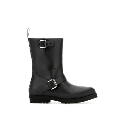 STELLA MCCARTNEY BLACK ALTER MAT TRACE ANKLE BOOTS