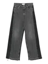 Stella Mccartney Cotton Blend Wide-leg Trousers In Black