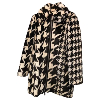 Pre-owned Stella Mccartney Black And White Women's Coat, Size M, Italy