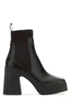 Stella Mccartney Platform Sole Skyla Chelsea Booties 12cm In Black