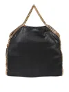 Stella Mccartney Black Bag With Gold-tone Chain Strap In Black