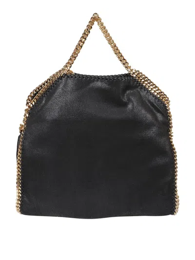 Stella Mccartney Black Bag With Gold-tone Chain Strap