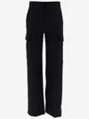 Stella Mccartney Black Cargo Pants In Black