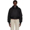 Stella Mccartney Black Collared Pilot Jacket In Black