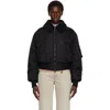 Stella Mccartney Black Collared Pilot Jacket In Multi