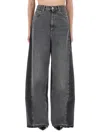Stella Mccartney Cotton Blend Wide-leg Trousers In Black