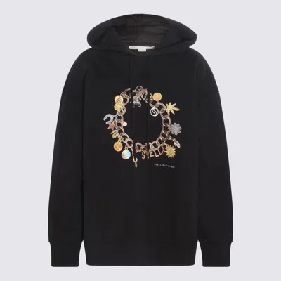 STELLA MCCARTNEY STELLA MCCARTNEY BLACK COTTON SWEATSHIRT