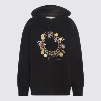 STELLA MCCARTNEY STELLA MCCARTNEY BLACK COTTON SWEATSHIRT