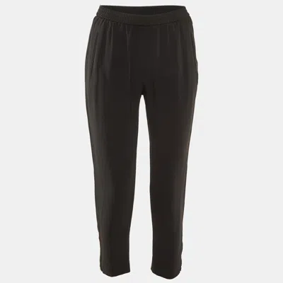 Pre-owned Stella Mccartney Black Crepe Pants M