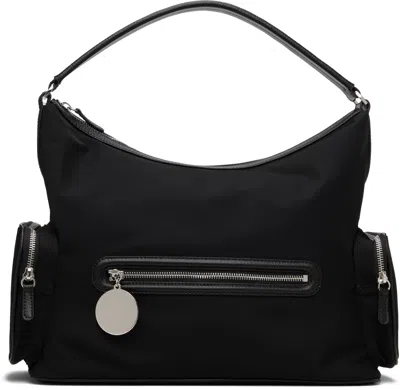 Stella Mccartney Womens Ultra Black Dartmoor Patent Vegan Leather Shoulder Bag