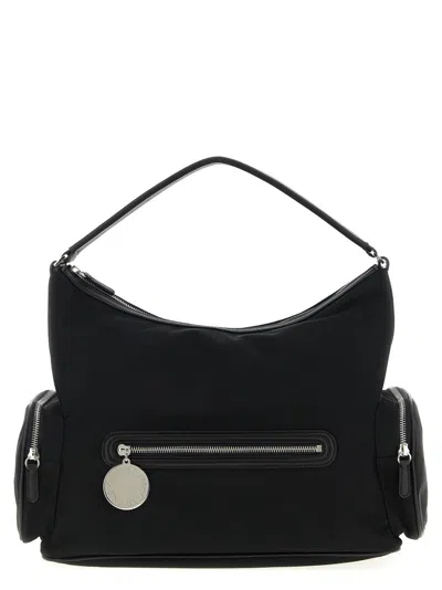 Stella Mccartney Womens Ultra Black Dartmoor Patent Vegan Leather Shoulder Bag