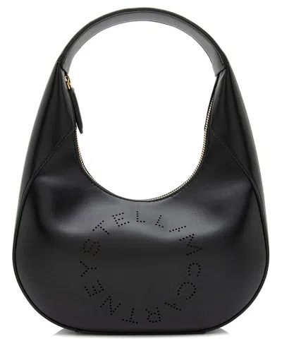 Stella Mccartney Black Eco Alter Nappa Perforated Logo Small Hobo (authentic  Pre-loved)
