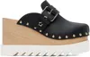 Stella Mccartney Black Elyse Star-studded Slip-on Loafers In 1000 Black