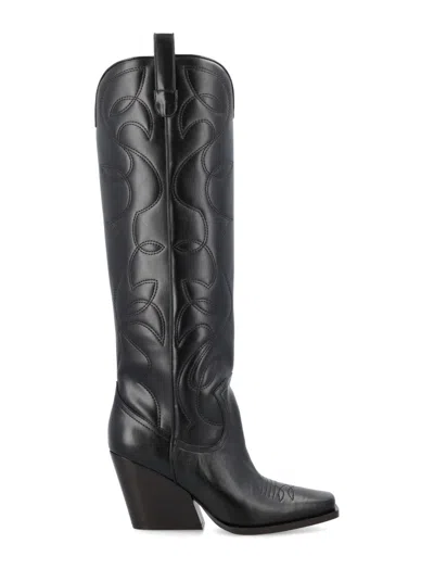 Stella Mccartney Black Embroidered Boots