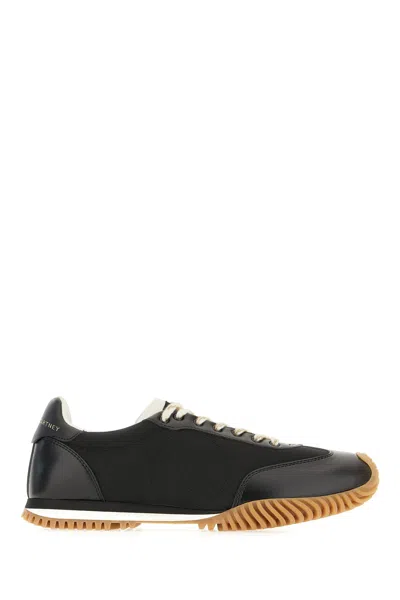 Stella Mccartney Black Fabric S-wave Sneakers