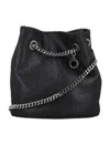 Stella Mccartney Black Falabella Chain-link Bucket Bag In Black
