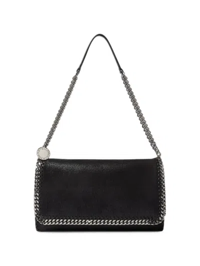 Stella Mccartney Black Falabella Flap Clutch