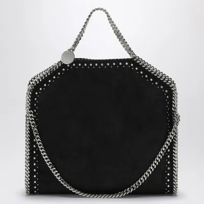 Stella Mccartney Black Falabella Fold Over Bag With Studs