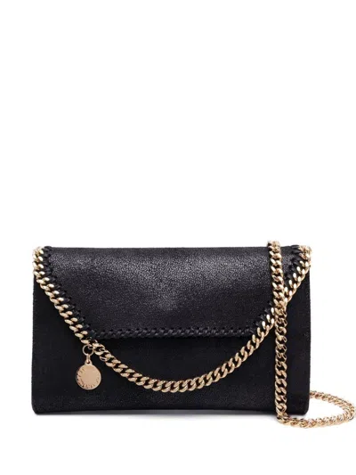 STELLA MCCARTNEY WOMEN BLACK FALABELLA MINI CROSSBODY BAG, ONESIZE LUXURY SHOULDER BAGS FOR WOMEN DARVEYS