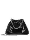 Stella Mccartney Black Falabella Mini Drawstring Crossbody Bag