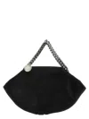 Stella Mccartney Chain Strap Textured Finish Shoulder Bag In Black