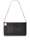 Stella Mccartney Falabella Pochette With Sequins Embroidery In Black