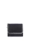 Stella Mccartney Black Falabella Small Wallet In Black