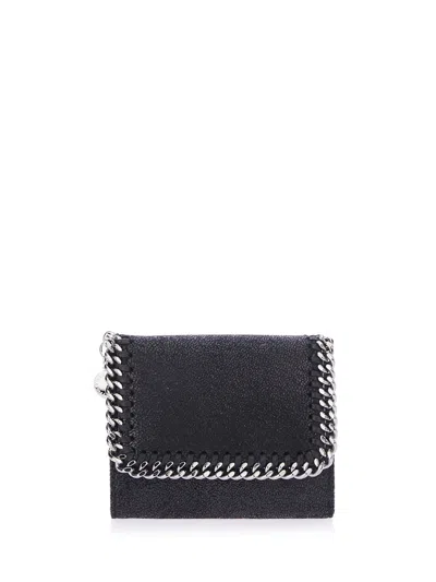 Stella Mccartney Black Falabella Small Wallet