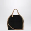Stella Mccartney Black Falabella Tote Bag Micro In Black