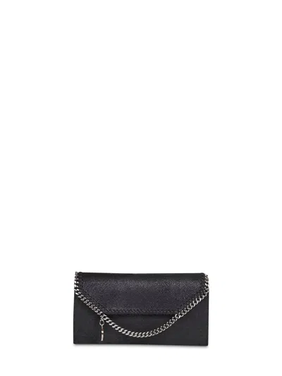 Stella Mccartney Black Falabella Wallet-on-chain Crossbody