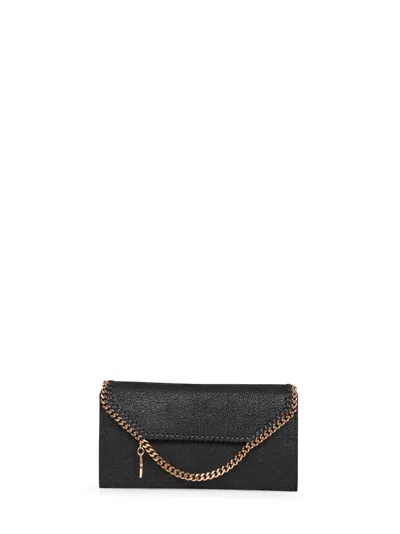 Stella Mccartney Black Falabella Wallet-on-chain Crossbody
