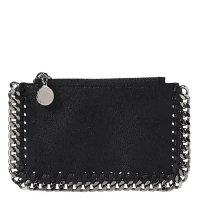 Stella Mccartney Black Falabella Zipped Cardholder