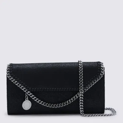 Stella Mccartney Black Faux Leather Continental Wallet Crossbody Bag