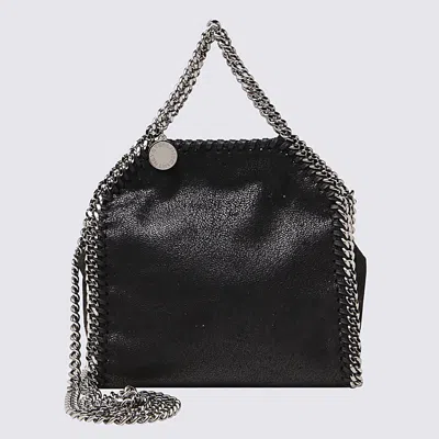 Stella Mccartney Black Faux Leather Micro Falabella Tote Bag