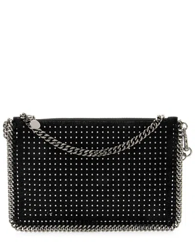 Stella Mccartney Black Faux Leather Studded Falabella Pochette (authentic Pre-loved)